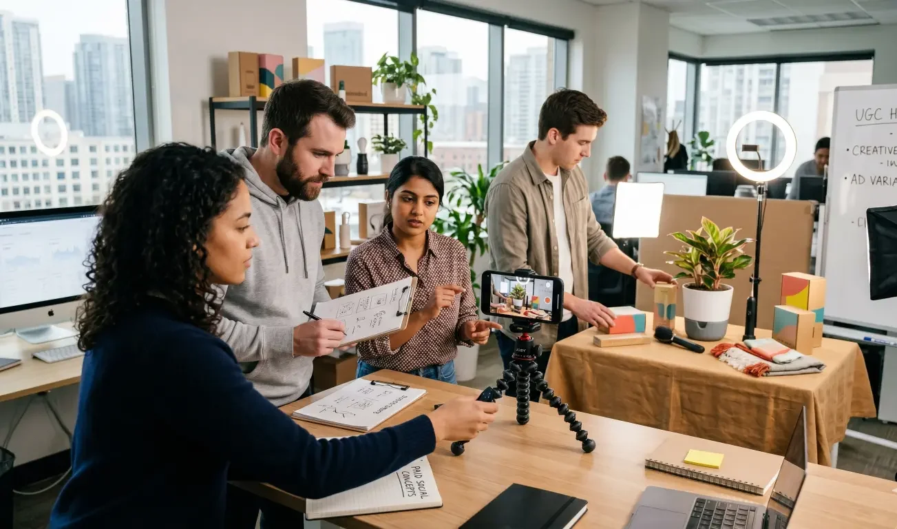 Learn paid social for non-search products with DTC creative ideas, UGC angles, problem-solution hooks, offer tests, and ad strategy.